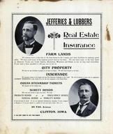 Jefferies and Lubbers Real Estate, Insurance, Clinton County 1905